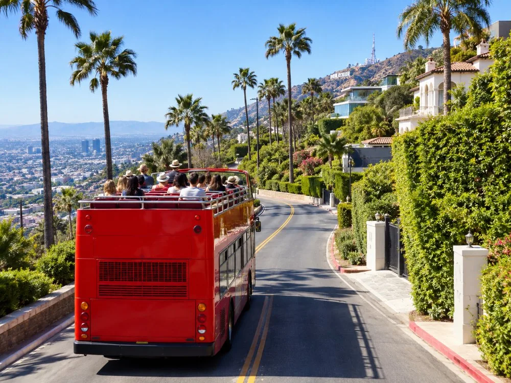 Hollywood, Beverly Hills & Celebrity Homes Open-Air Bus Tour